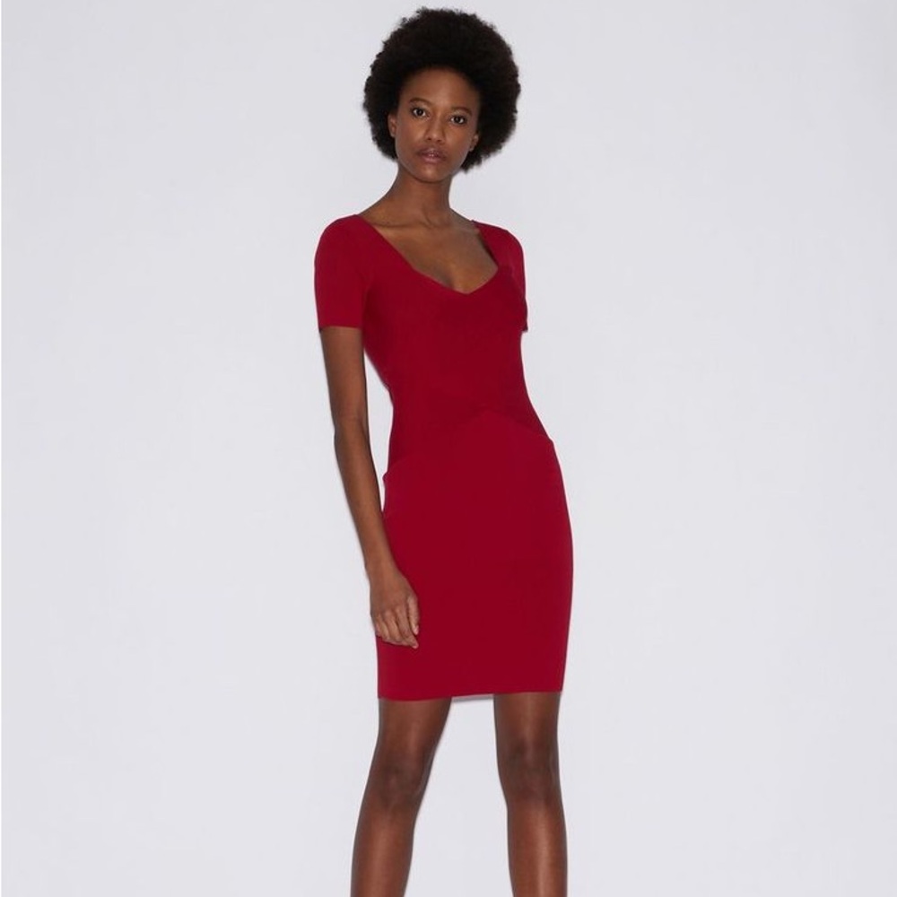 Armani Exchange Red Bodycon Tape Dress NWT